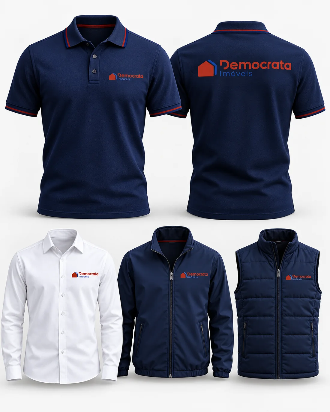 Estudo de aplicação em uniformes